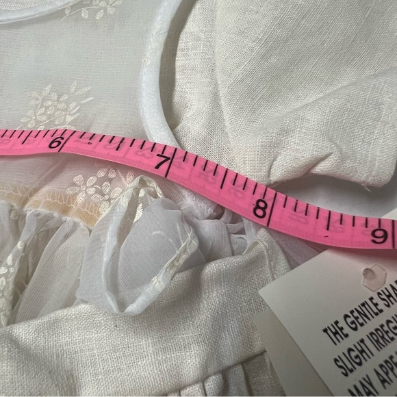 Vintage Set Infant Dress Size 3-6 M Bonnet Girl Linen Lace NWT M Bright Future - Picture 7 of 17